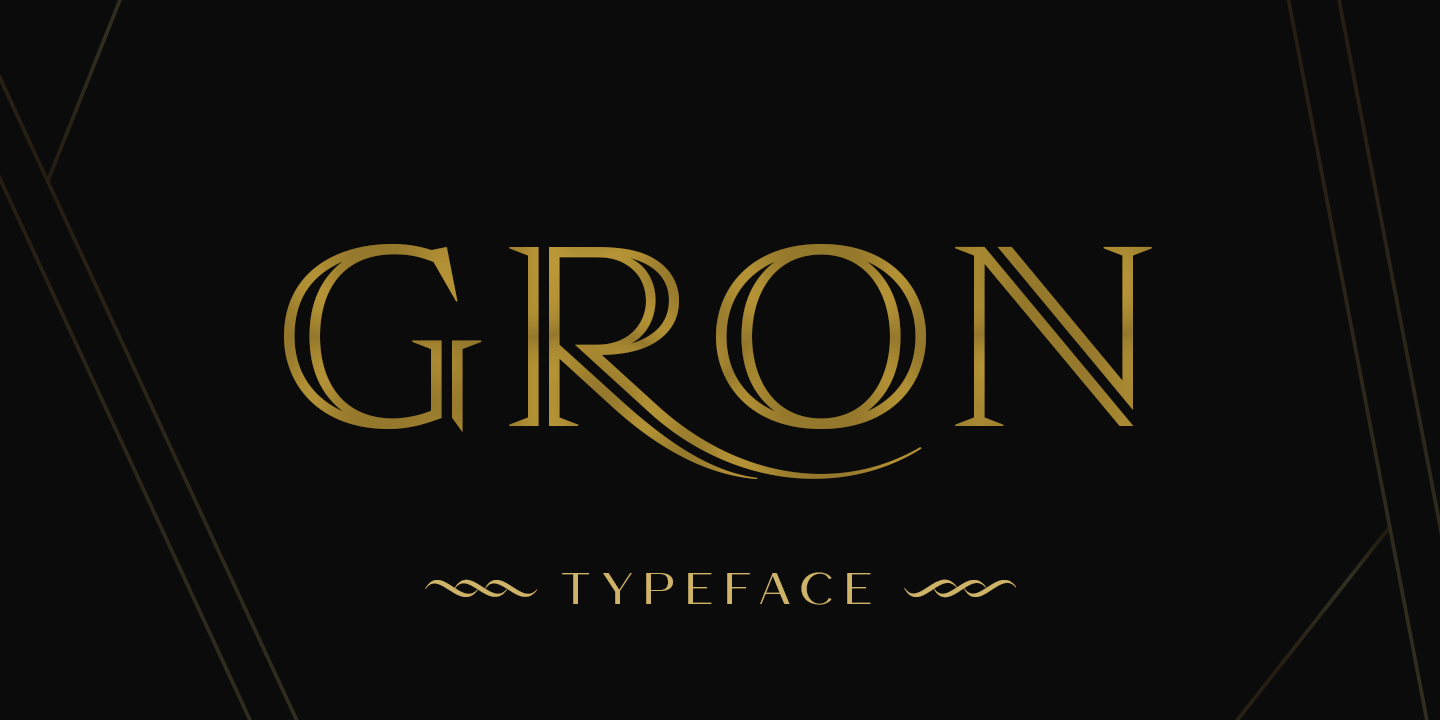Пример шрифта Gron #1